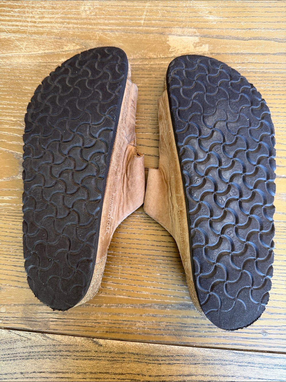 Birkenstock Men's Double Strap Suede Sandals - Tan - Picture 2 of 3